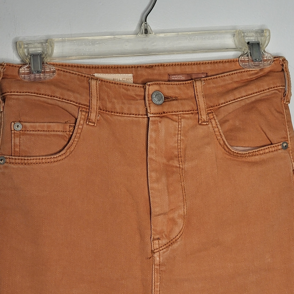Pilcro Kenna Mid-Rise Barrel Jeans – Rust | 26 - Picture 3 of 13